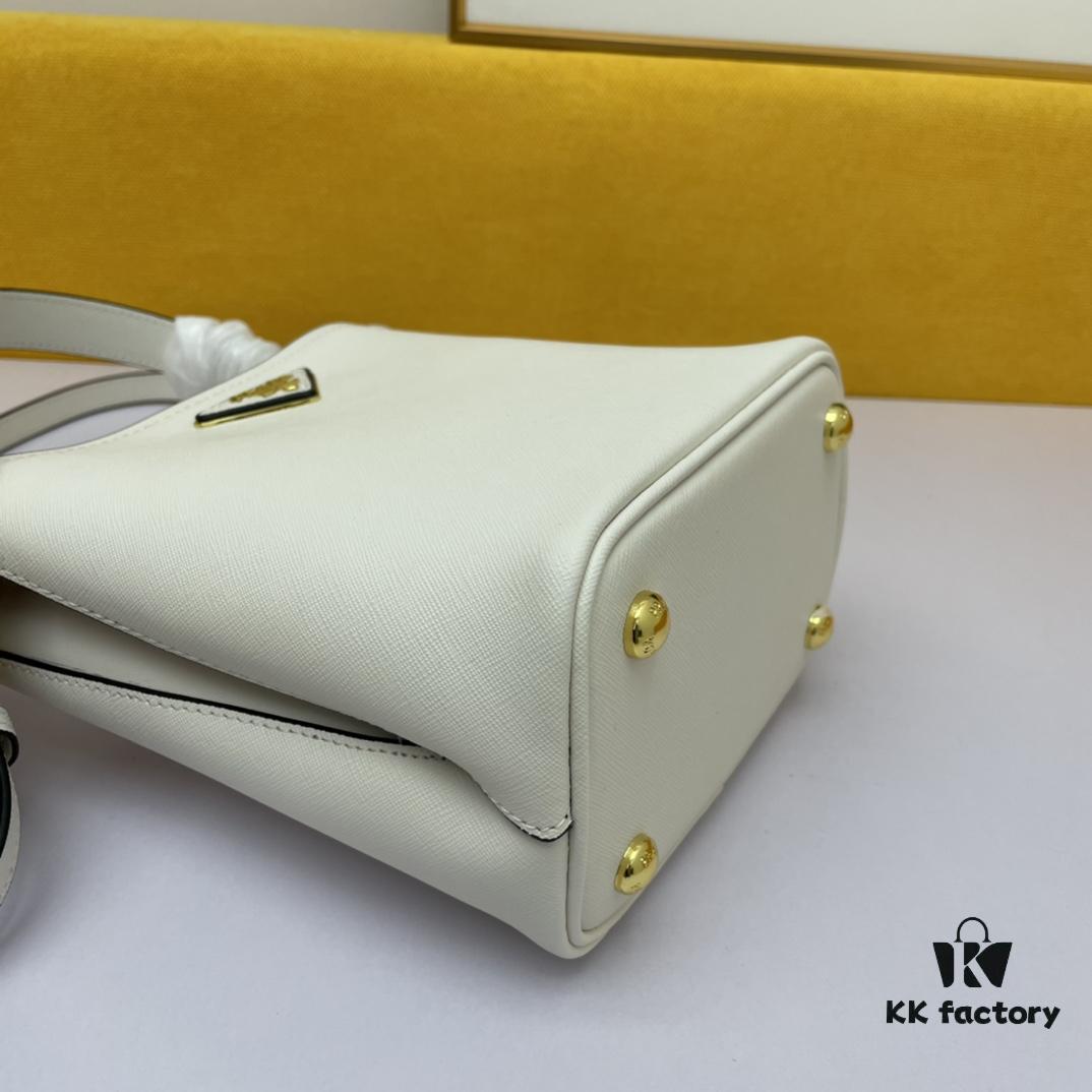 6930bcfc6e68136f4d9aeb44 New Release Original Leather P'2019 Latest Model 1BA219 Prada Double Saffiano Cross-Grain Handbag
