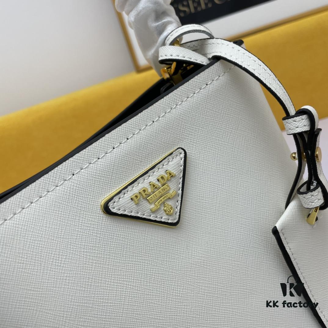 6930bcfd6e68136f4d9aeb45 New Release Original Leather P'2019 Latest Model 1BA219 Prada Double Saffiano Cross-Grain Handbag