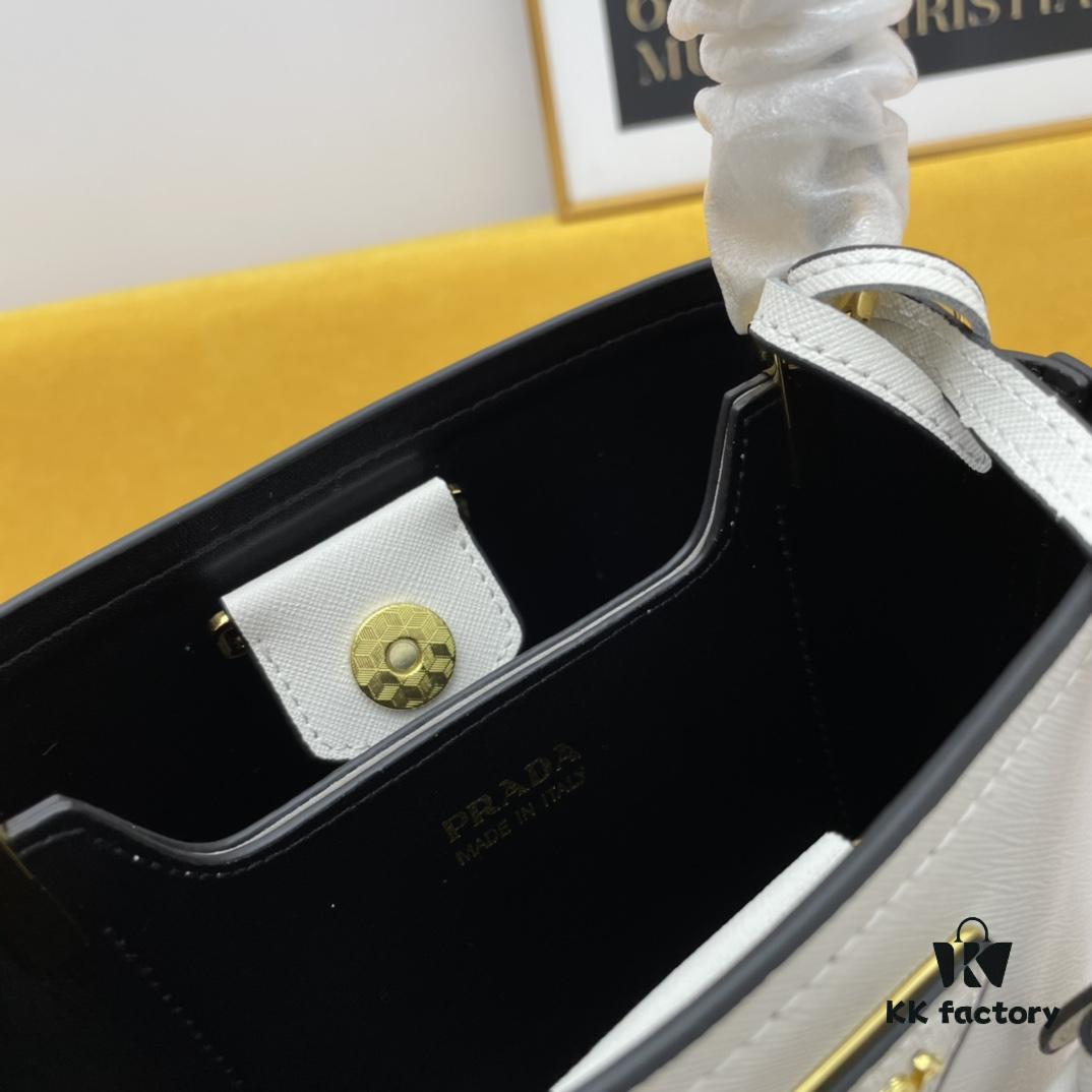 6930bcfe6e68136f4d9aeb48 New Release Original Leather P'2019 Latest Model 1BA219 Prada Double Saffiano Cross-Grain Handbag
