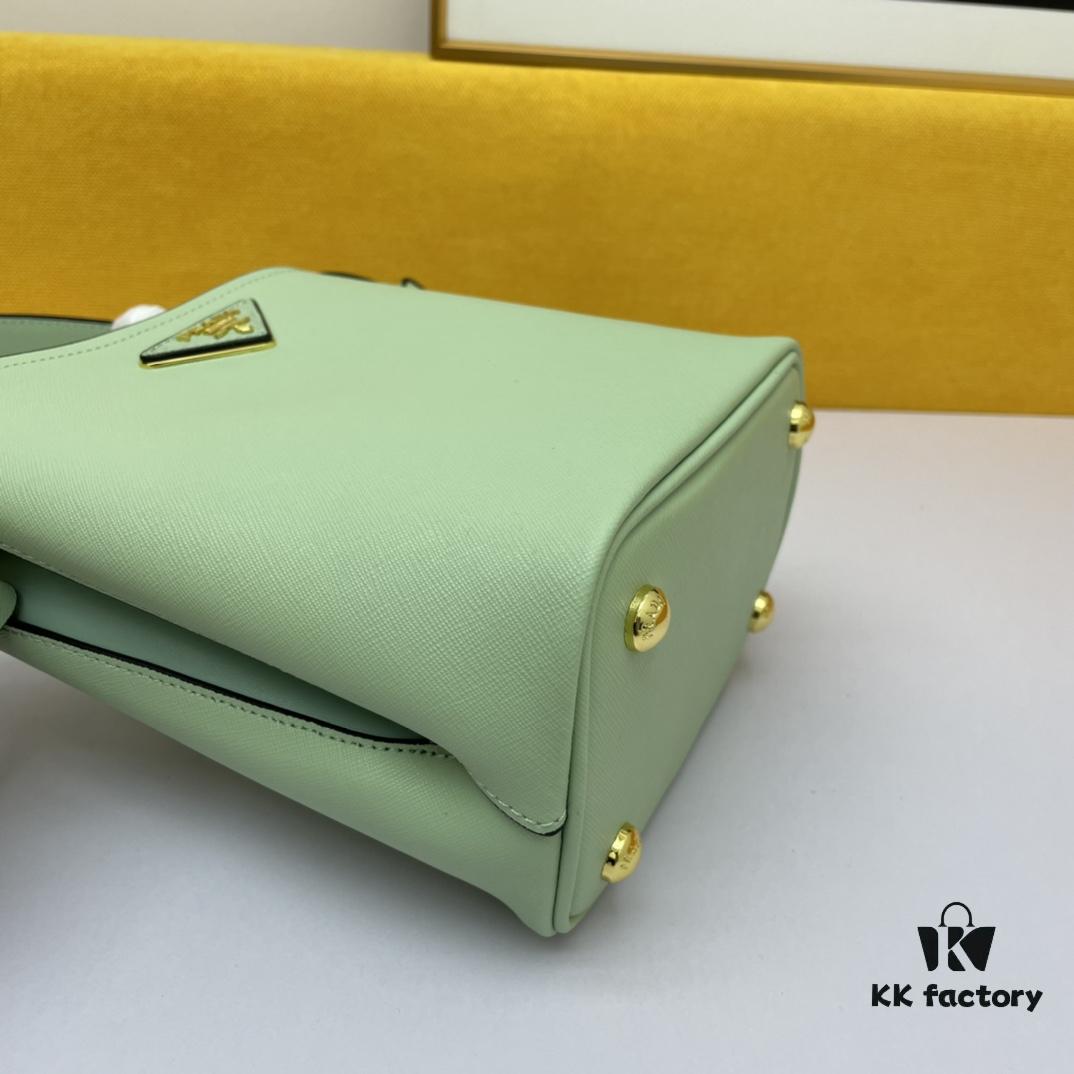 6930bd016e68136f4d9aeb4d New Arrival Original Leather P Brand 2019 Latest Model 1BA219 Prada Double Saffiano Cross Texture Handbag