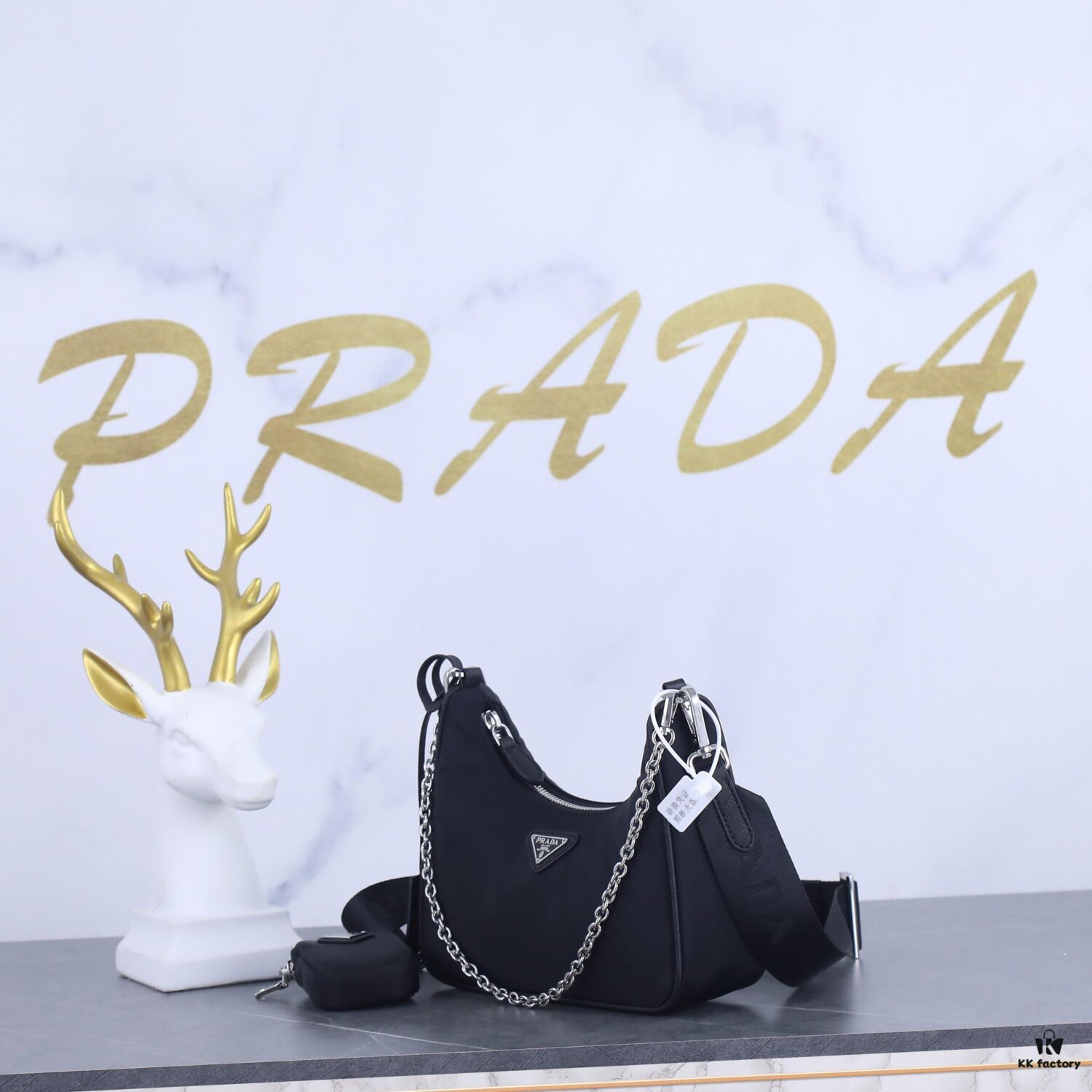 Prada New Nylon Hobo Bag (With Box) - Multiway Handheld / Underarm / Crossbody Bag