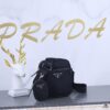 6930bd196e68136f4d9aeb74 Prada Latest Model! 2VH112 Modern Nylon Crossbody Bag with Detachable Pouch Charm and Spacious Interior Compartment