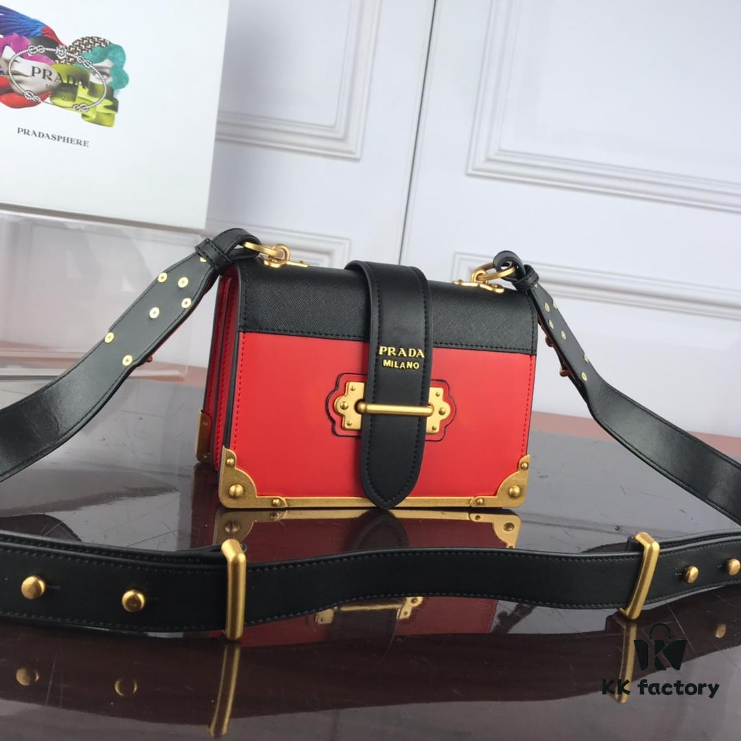 6930bd236e68136f4d9aeb8a Authentic Top-Quality PRADA Handbag 1BD045 20*14*8CM - Upgraded Hardware, Belgian Calfskin Leather