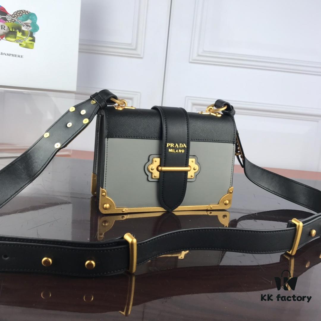 6930bd296e68136f4d9aeb95 Authentic Top-Quality PRADA Women's Handbag 1BD045 20*14*8CM, Upgraded Hardware, Belgian Calfskin Leather