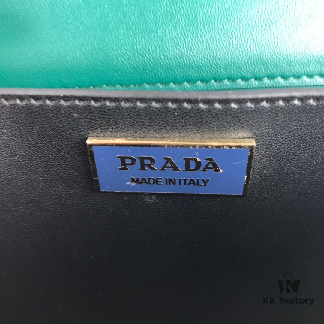 Authentic Top-Quality PRADA Women's Handbag 1BD045 20*14*8CM, Upgraded Hardware, Belgian Calfskin Leather