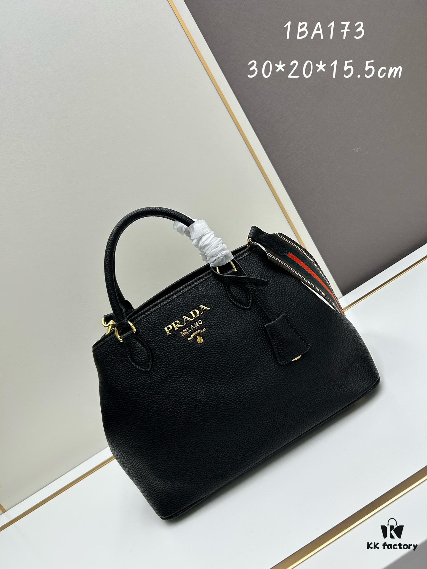 6930bd356e68136f4d9aeba7 PRADA Vintage Style Large Top Handle Bag - High-Quality Calf Leather, Removable Adjustable Strap, Multiple Carrying Ways
