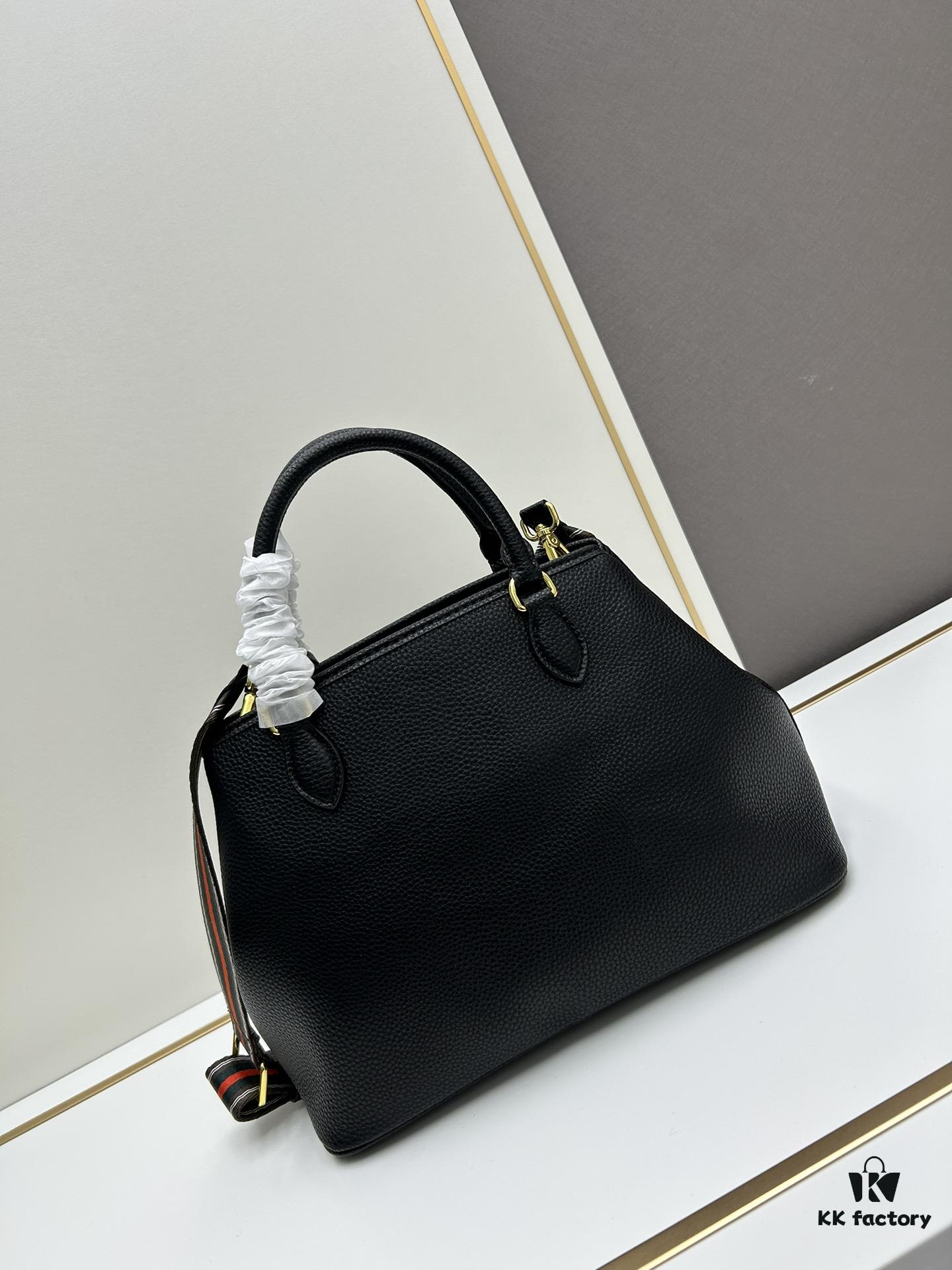 6930bd376e68136f4d9aebaa PRADA Vintage Style Large Top Handle Bag - High-Quality Calf Leather, Removable Adjustable Strap, Multiple Carrying Ways