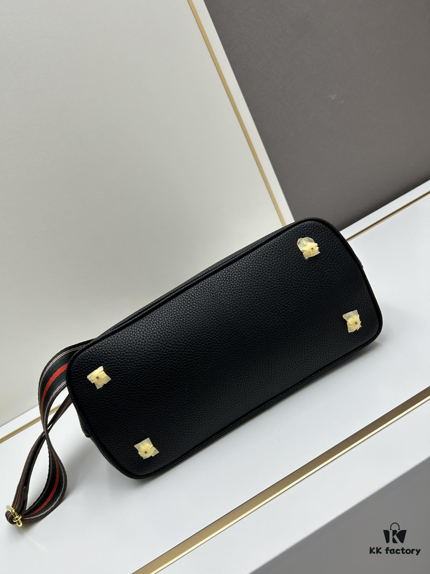6930bd386e68136f4d9aebac PRADA Vintage Style Large Top Handle Bag - High-Quality Calf Leather, Removable Adjustable Strap, Multiple Carrying Ways