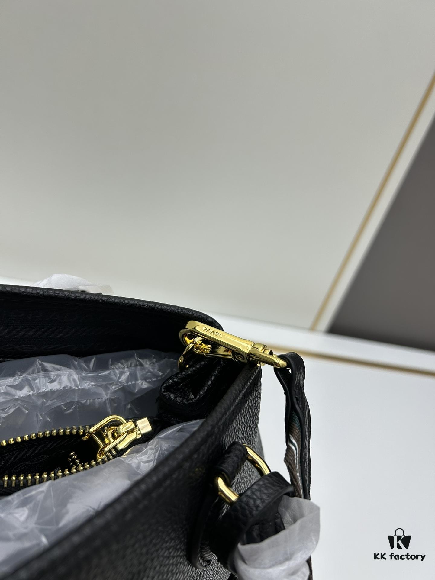 6930bd396e68136f4d9aebad PRADA Vintage Style Large Top Handle Bag - High-Quality Calf Leather, Removable Adjustable Strap, Multiple Carrying Ways