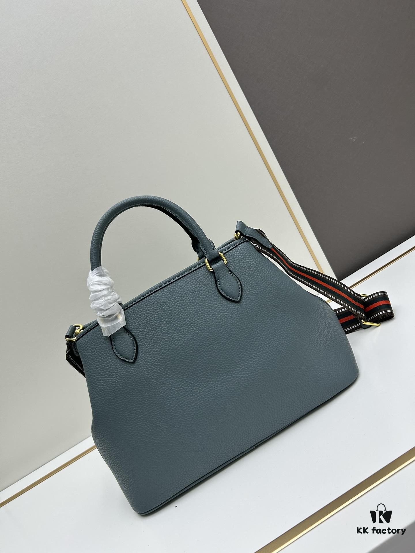 6930bd4d6e68136f4d9aebc9 PRADA Classic Retro Handbag - Large Size, High-Quality Full-Grain Coarse Crispy Calfskin, Removable and Adjustable Strap, Multi-Way Carry (Handheld/Shoulder/Crossbody)