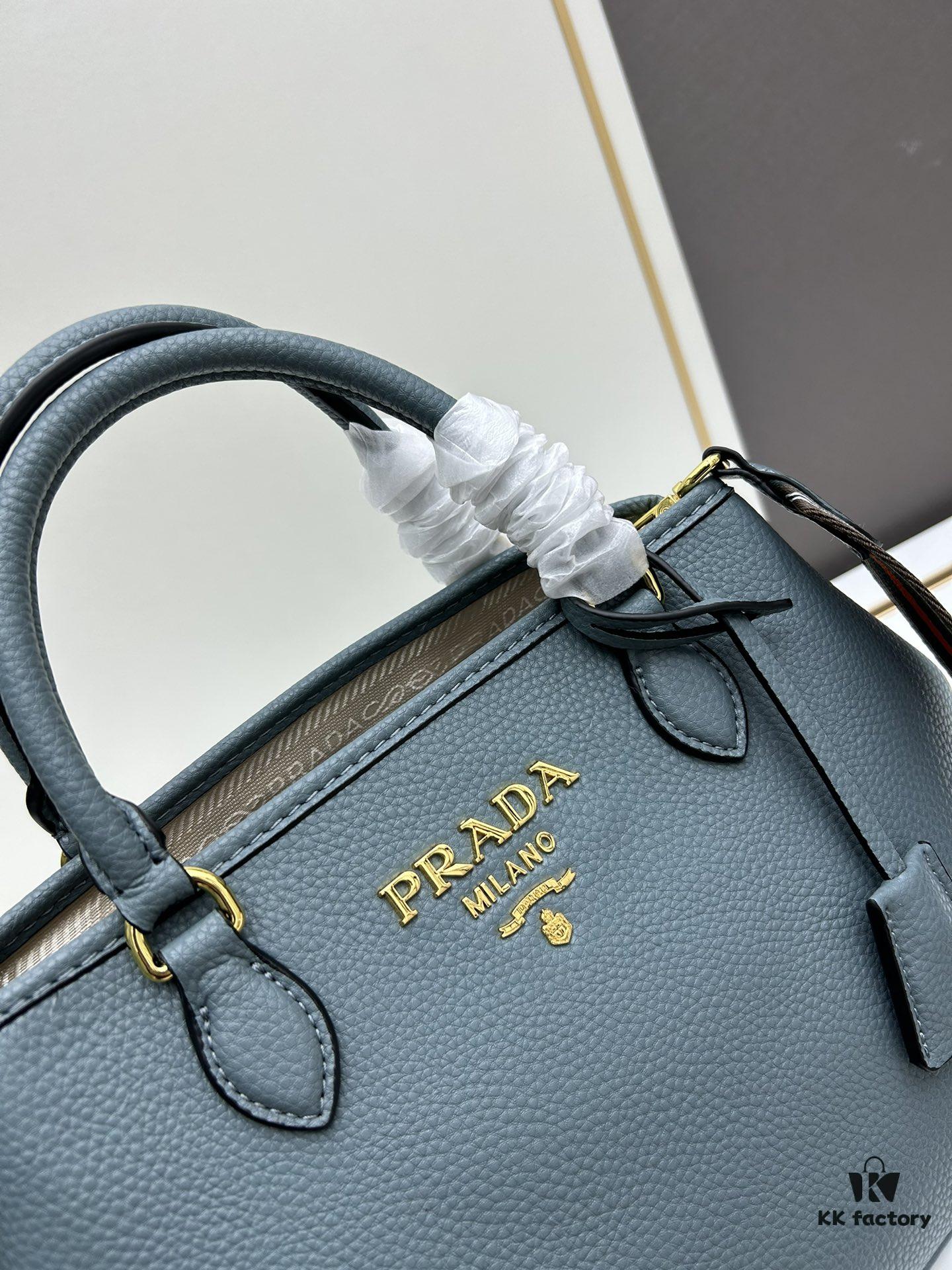 6930bd4e6e68136f4d9aebcb PRADA Classic Retro Handbag - Large Size, High-Quality Full-Grain Coarse Crispy Calfskin, Removable and Adjustable Strap, Multi-Way Carry (Handheld/Shoulder/Crossbody)