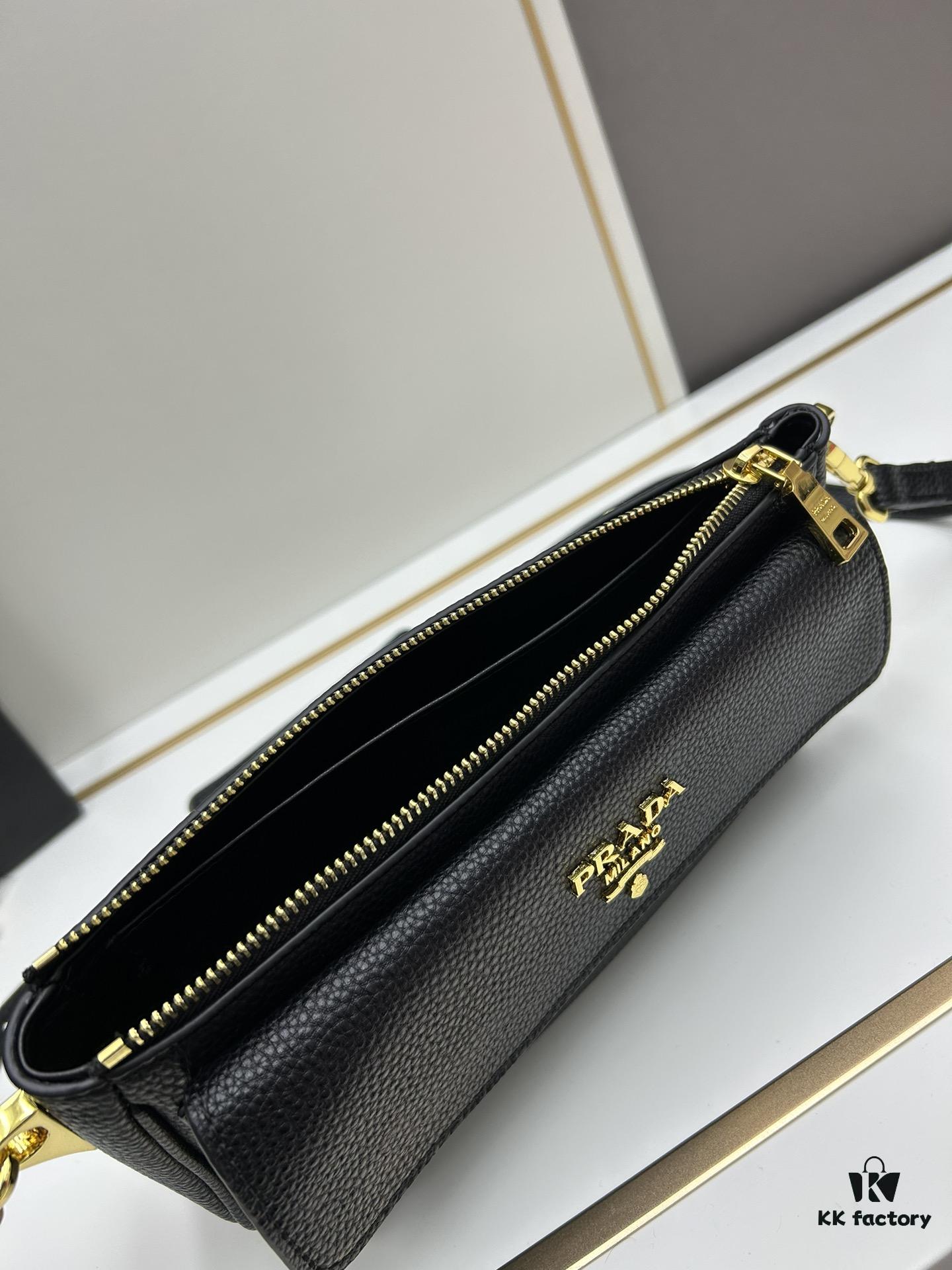 6930bd5d6e68136f4d9aebe4 PRADA Flip Zip Champion Edition with Dual Shoulder Straps (Striped Wide Fabric Strap & Extended Leather Shoulder Pad)