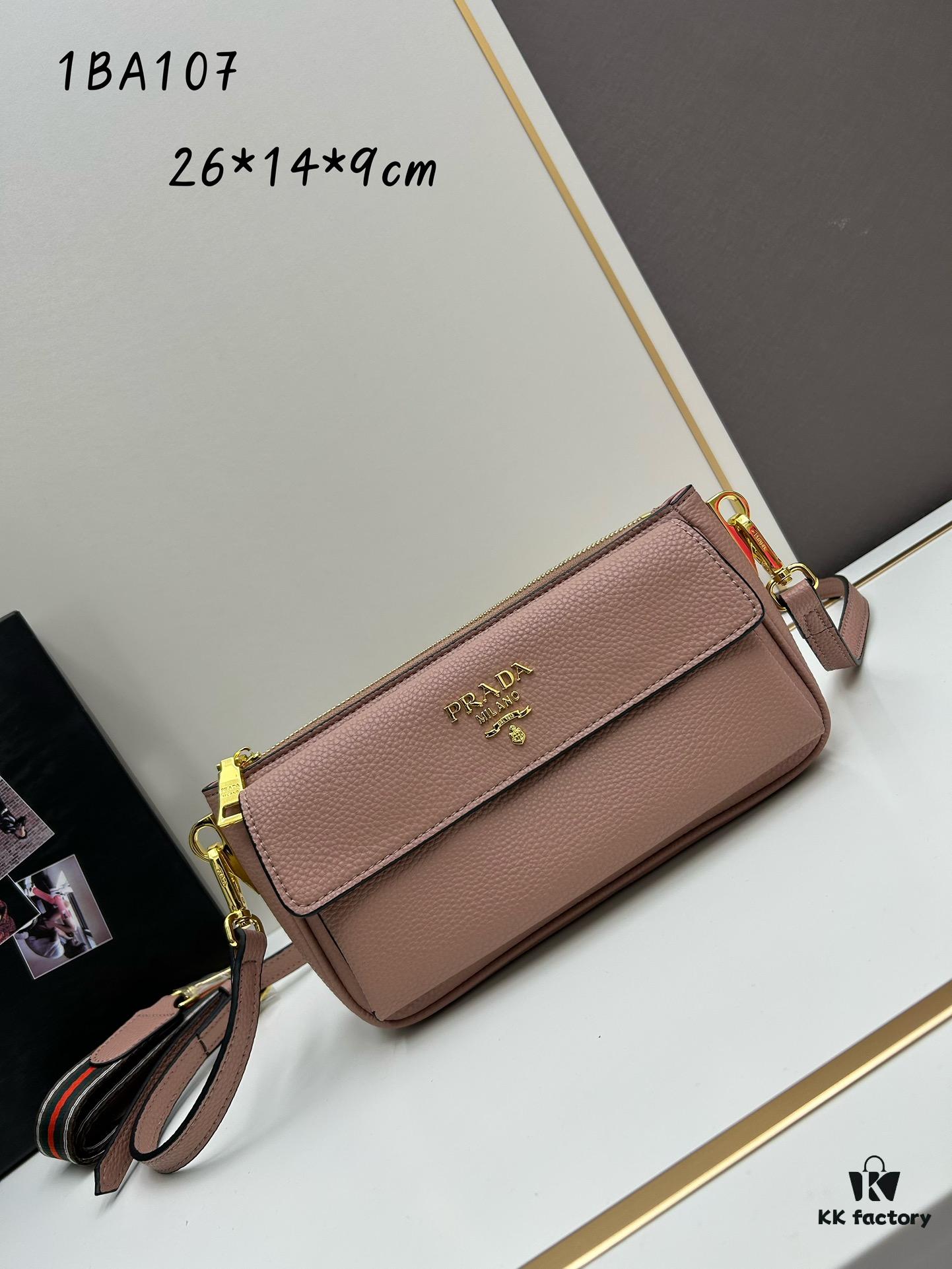 6930bd5f6e68136f4d9aebe6 PRADA Flip Zip Champion Edition with Dual Shoulder Straps (Striped Wide Fabric Strap & Extended Leather Shoulder Pad)