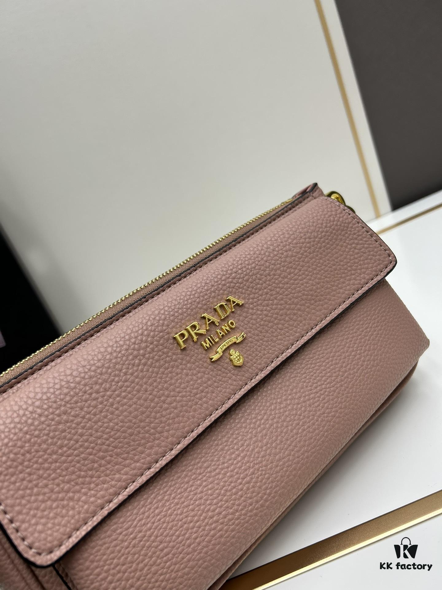 6930bd606e68136f4d9aebe9 PRADA Flip Zip Champion Edition with Dual Shoulder Straps (Striped Wide Fabric Strap & Extended Leather Shoulder Pad)