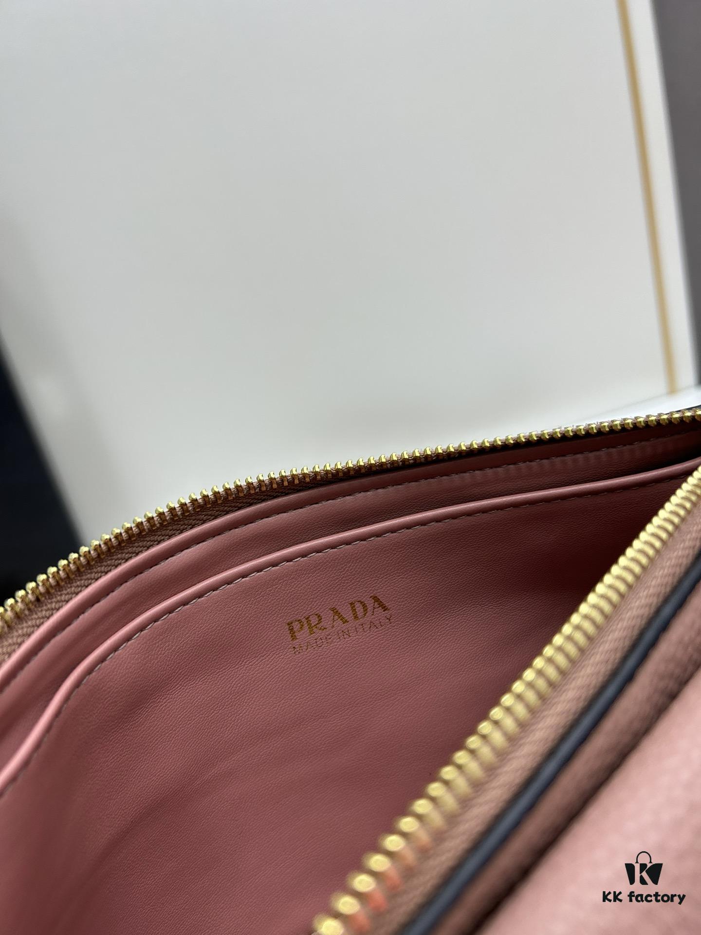 6930bd616e68136f4d9aebec PRADA Flip Zip Champion Edition with Dual Shoulder Straps (Striped Wide Fabric Strap & Extended Leather Shoulder Pad)