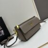 6930bd666e68136f4d9aebf4 PRADA Flip Zip Champion Edition with Dual Shoulder Straps (Striped Wide Fabric Strap & Extended Leather Shoulder Pad)