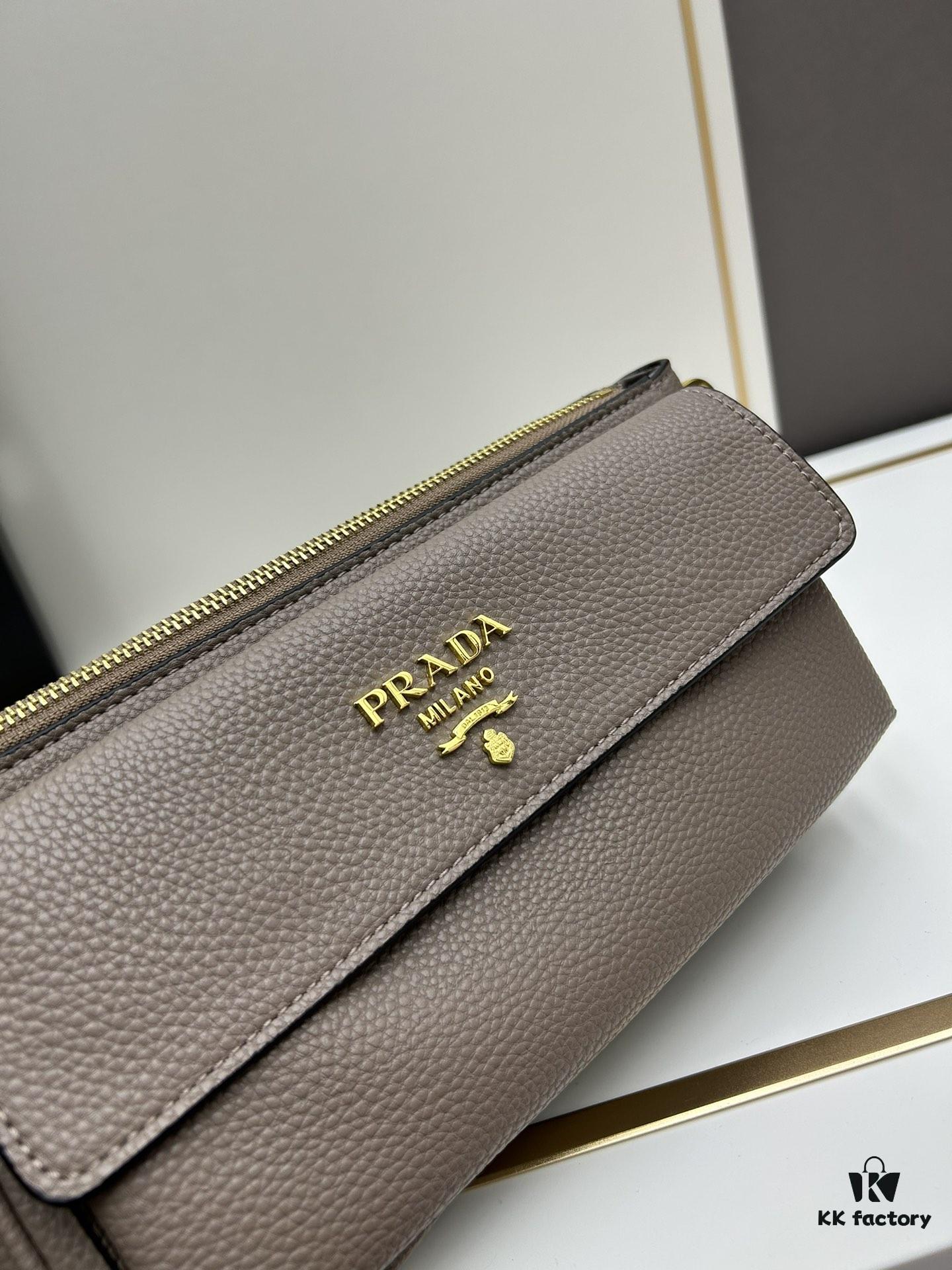 6930bd696e68136f4d9aebf6 PRADA Flip Zip Champion Edition with Dual Shoulder Straps (Striped Wide Fabric Strap & Extended Leather Shoulder Pad)
