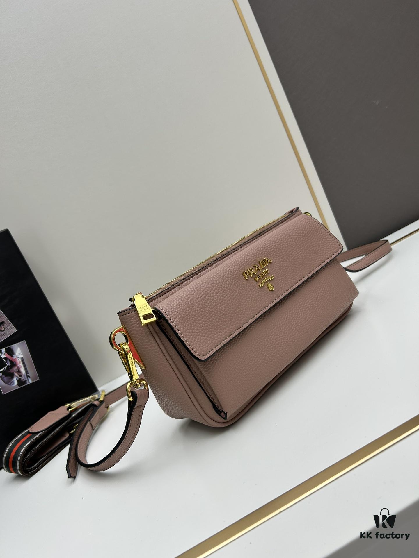 6930bd6c6e68136f4d9aebfb PRADA Flip Zip Champion Edition with Dual Shoulder Straps (Striped Wide Fabric Strap & Extended Leather Shoulder Pad)