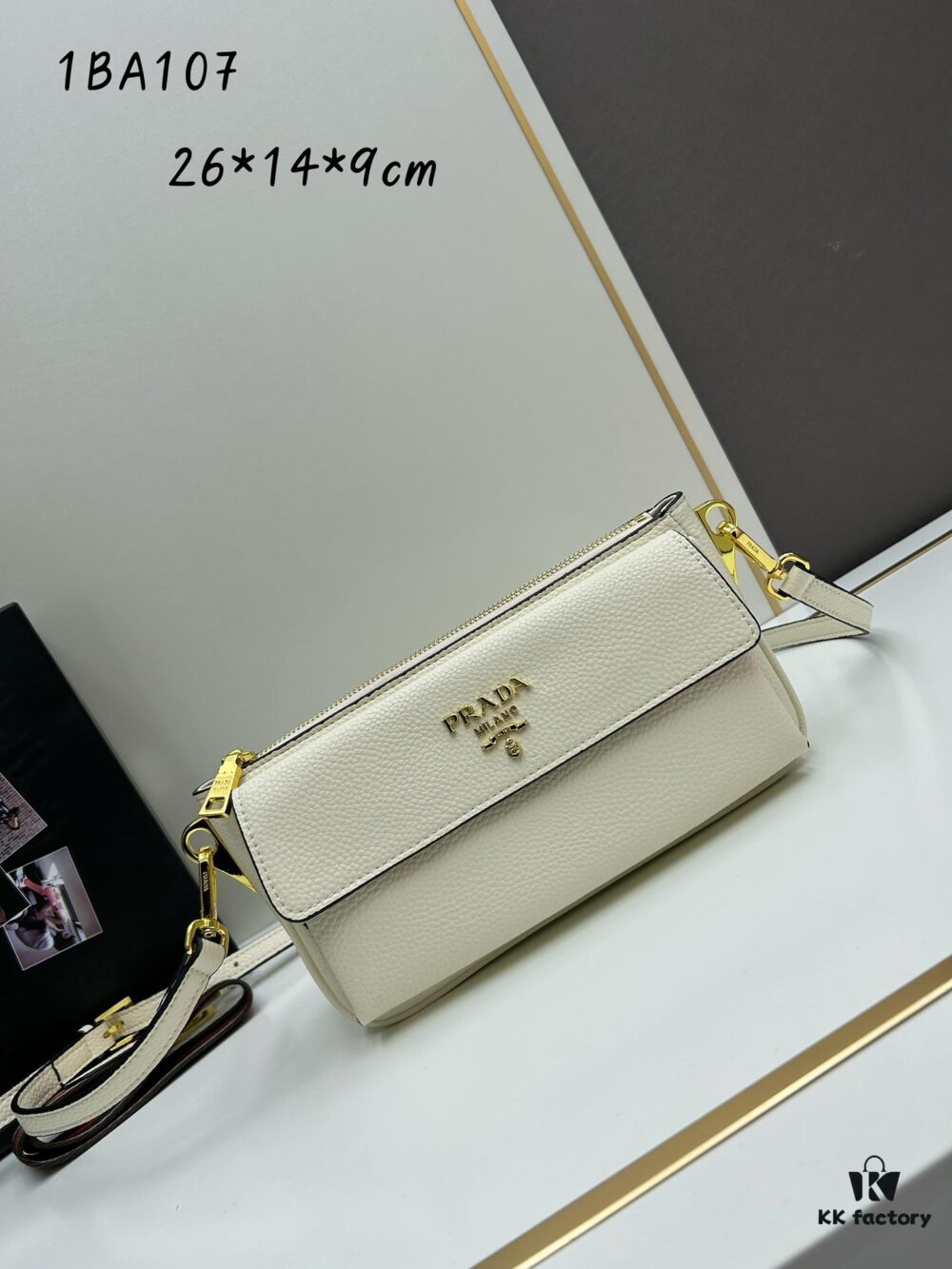 6930bd6c6e68136f4d9aebfc PRADA Flip Zip Champion Edition with Dual Shoulder Straps (Striped Wide Fabric Strap & Extended Leather Strap)