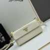 6930bd6c6e68136f4d9aebfc PRADA Flip Zip Champion Edition with Dual Shoulder Straps (Striped Wide Fabric Strap & Extended Leather Strap)