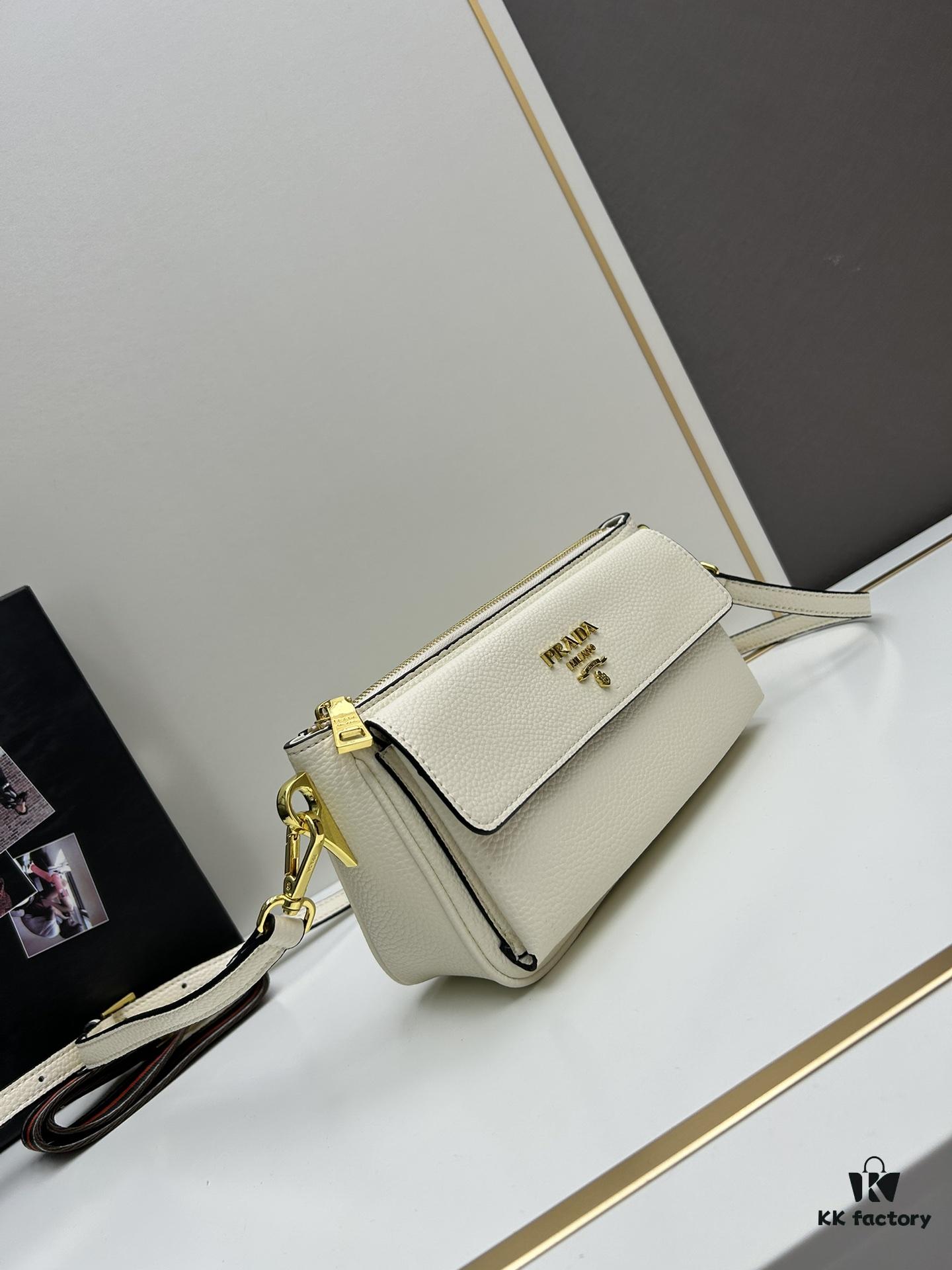 6930bd6d6e68136f4d9aebfd PRADA Flip Zip Champion Edition with Dual Shoulder Straps (Striped Wide Fabric Strap & Extended Leather Strap)