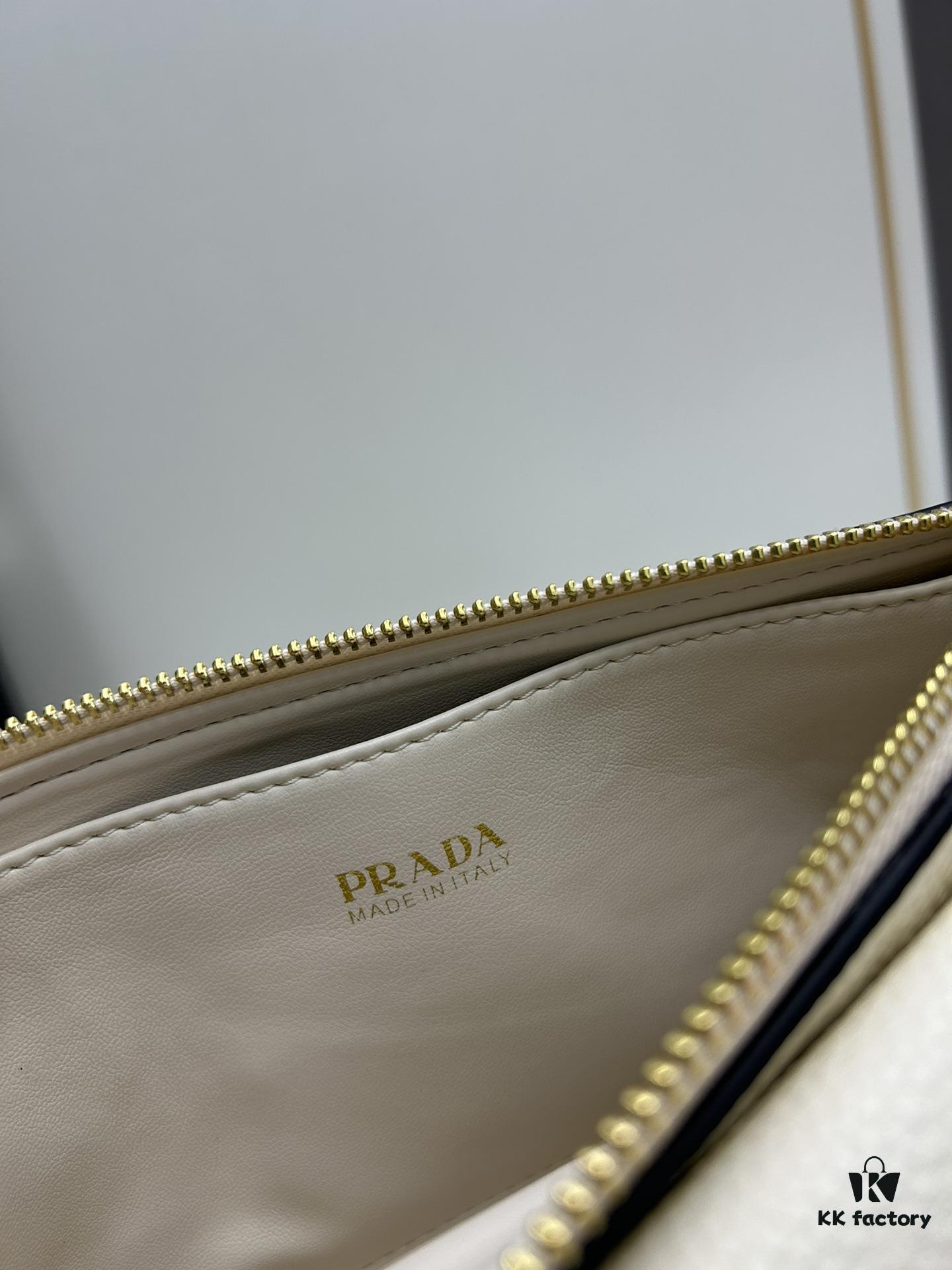 6930bd716e68136f4d9aec03 PRADA Flip Zip Champion Edition with Dual Shoulder Straps (Striped Wide Fabric Strap & Extended Leather Strap)