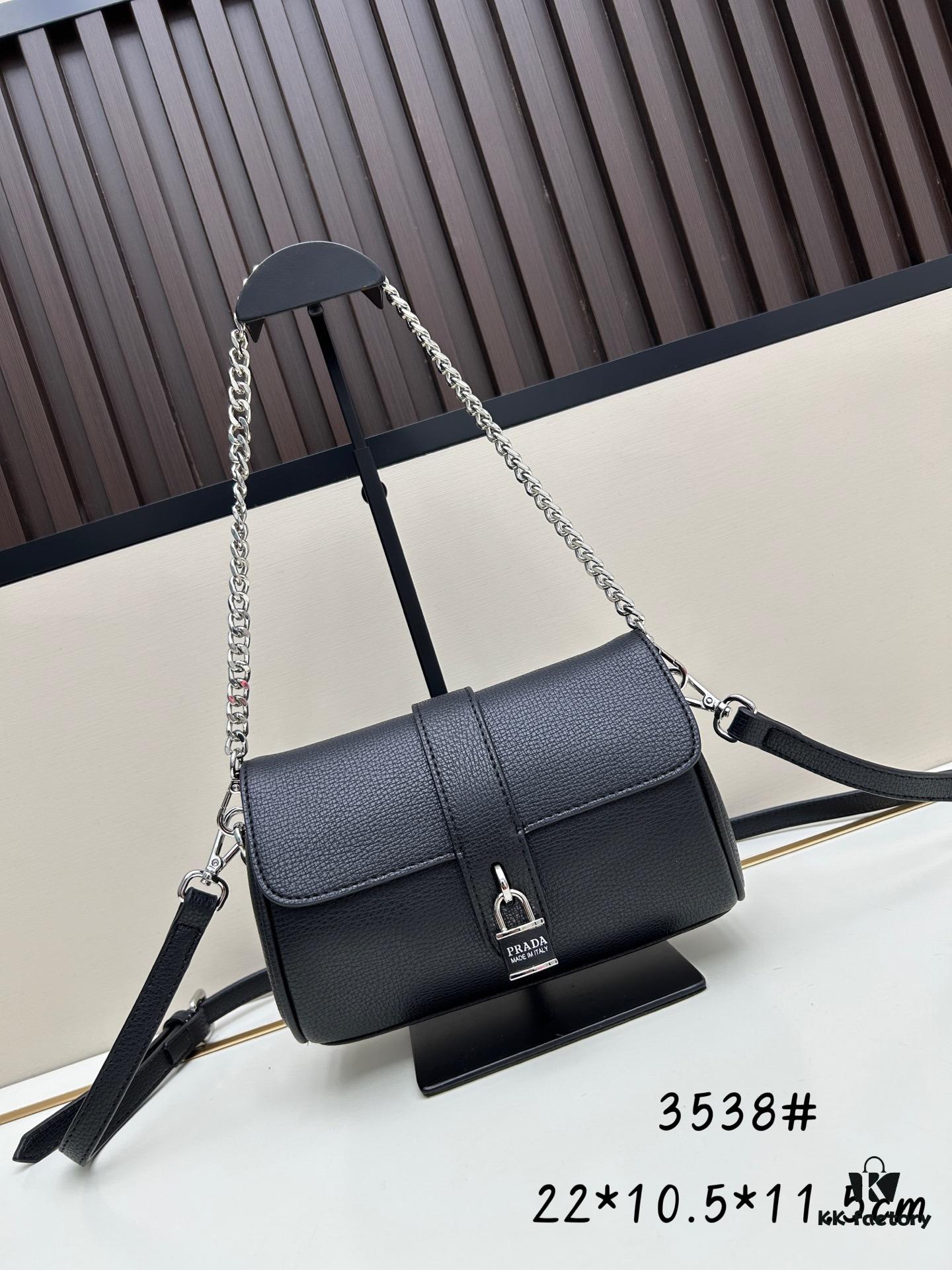 6930bd8e6e68136f4d9aec30 Exclusive Launch - High-Quality Prada-style Lock Clutch Bag | Palm Grain Leather | Adjustable Chain & Shoulder Strap