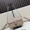 Exclusive Launch - High-Quality Prada-style Lock Bag, Palm Grain Leather, Soft and Durable, Adjustable Chain & Strap