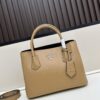 Upgraded Large Size 🌹 PRADA DoubleBag Tote Bag, New Arrival (Large Version), Fine Cracked Calfskin Leather
