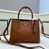 Upgraded Large Size 🌹 PRADA DoubleBag Tote Bag, New Arrival (Large Version), Fine Cracked Calfskin Leather