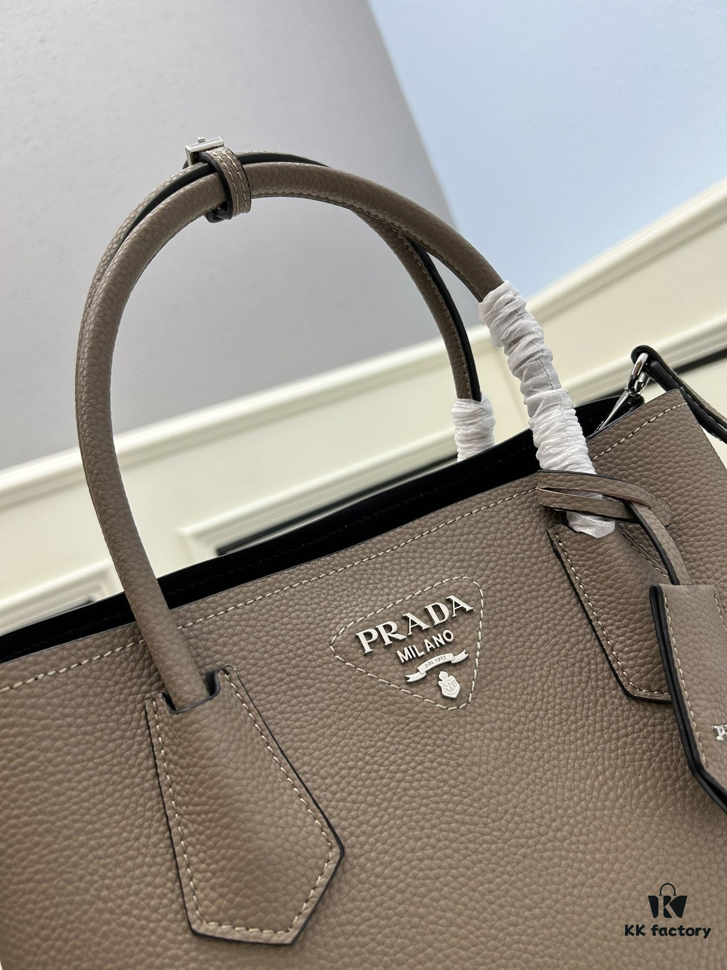 6930bde96e68136f4d9aecbc Upgraded Large Size 🌹 PRADA PRADA Counter New Arrival (Large Version) Fine Pebbled Texture Now Available