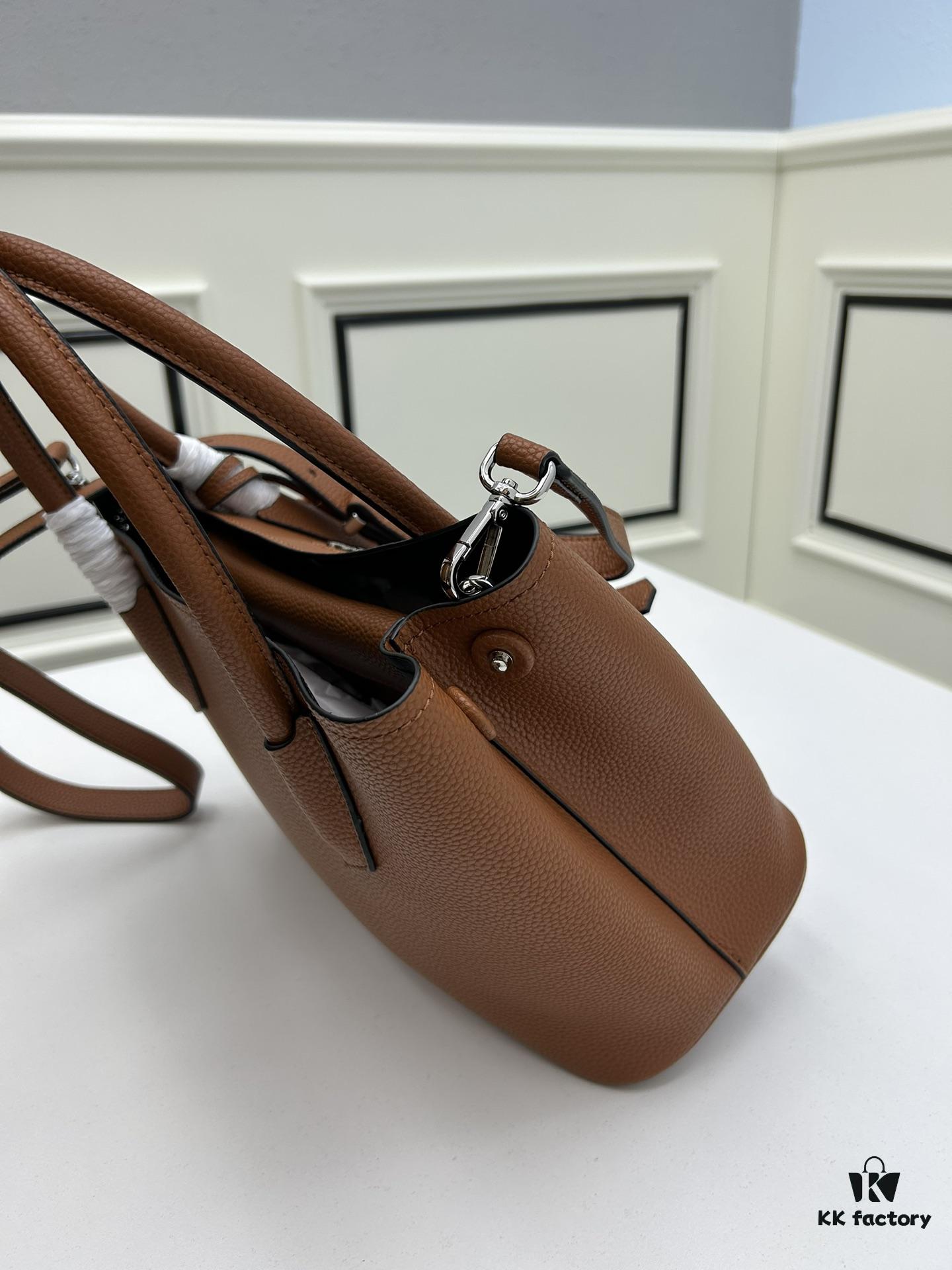 6930bdfb6e68136f4d9aecd9 Upgraded Large Size 🌹 Prada PRADA New Arrival (Large Version) Fine Peccary Grain Leather DoubleBag Tote