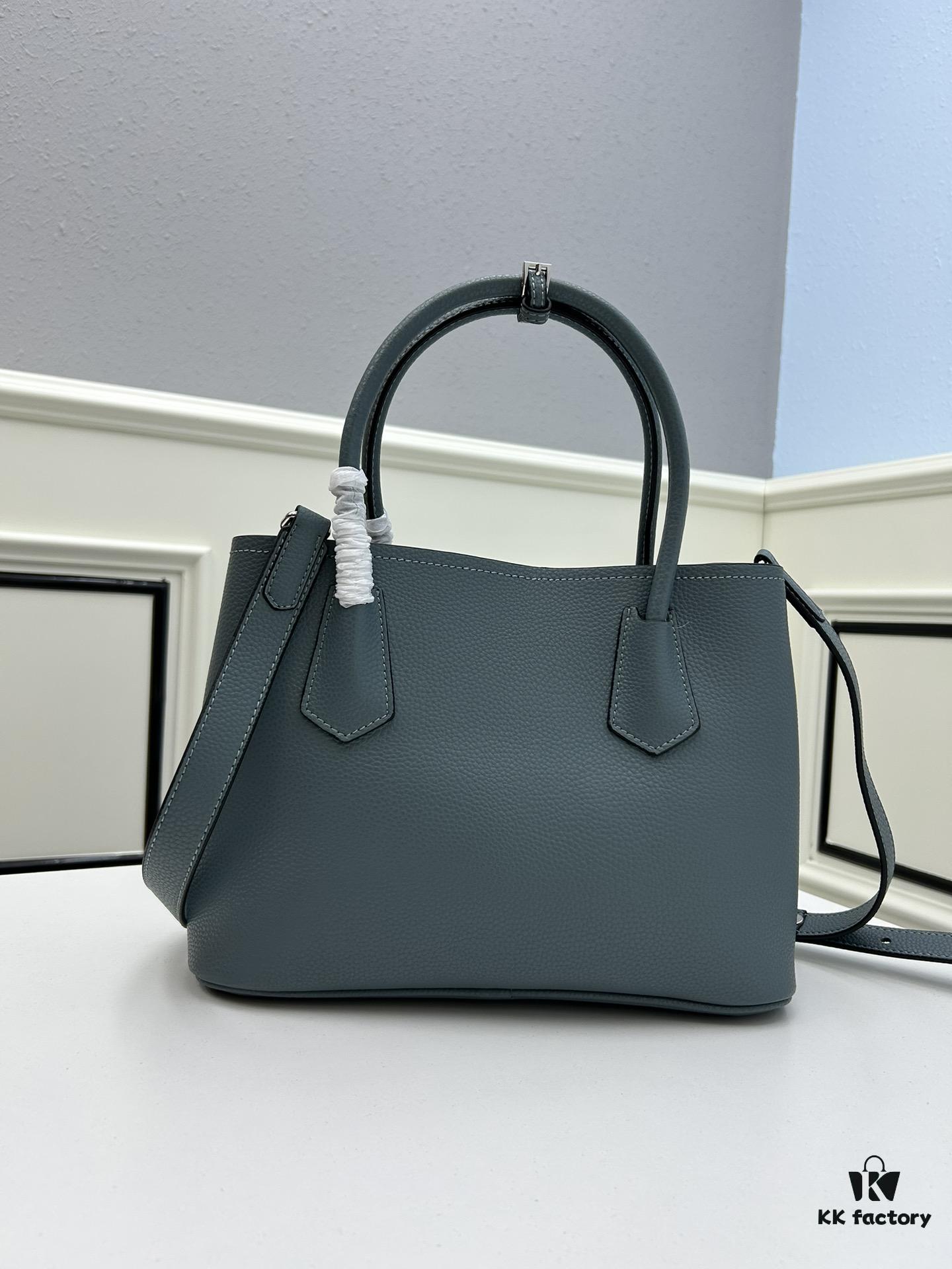 6930bdfe6e68136f4d9aecdf Upgraded Large Size 🌹 PRADA Double Bag Series Shopping Tote, New Arrival (Large Version), Fine Imported Crisply Textured Calfskin Leather