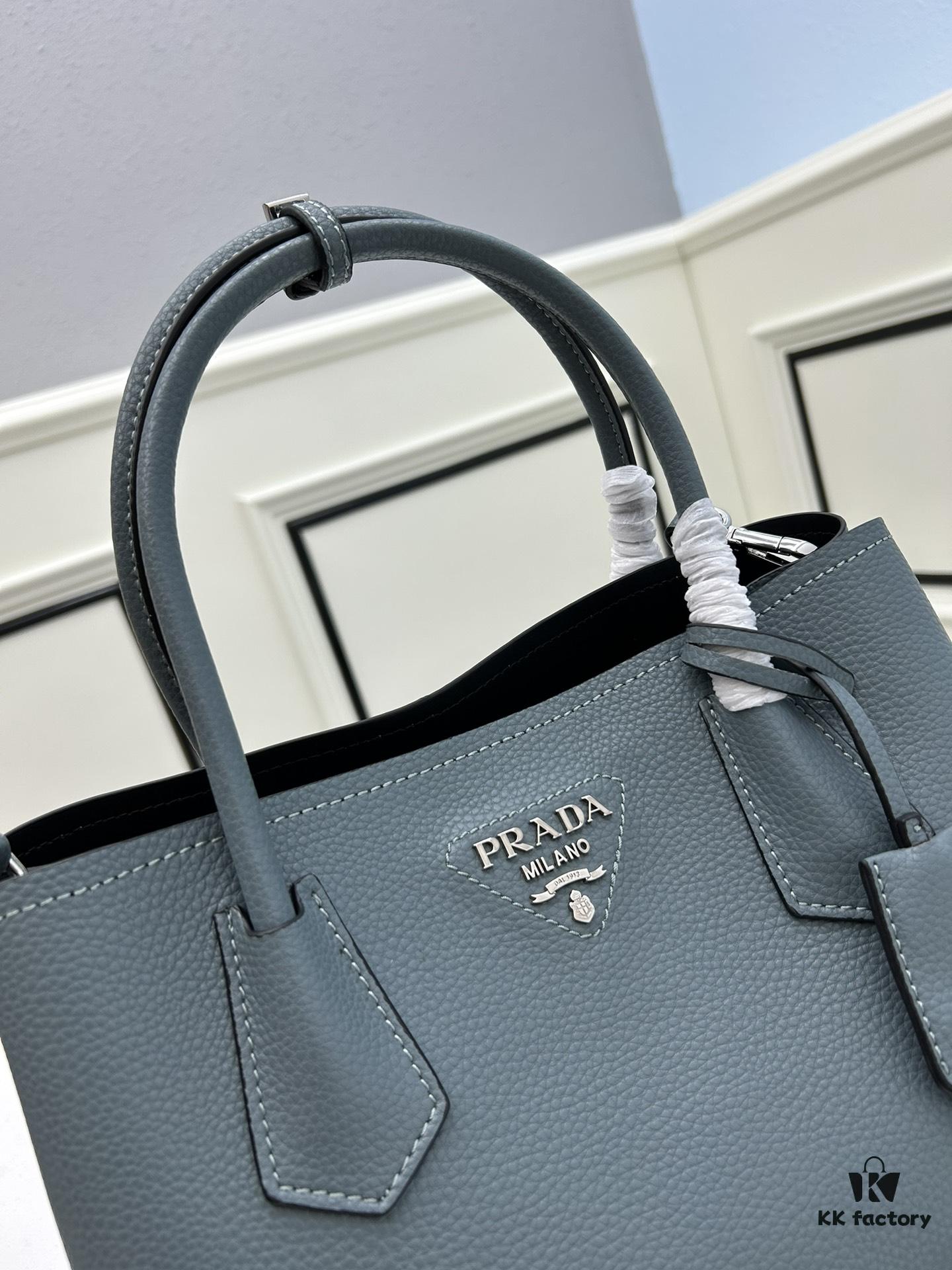 6930bdff6e68136f4d9aece0 Upgraded Large Size 🌹 PRADA Double Bag Series Shopping Tote, New Arrival (Large Version), Fine Imported Crisply Textured Calfskin Leather