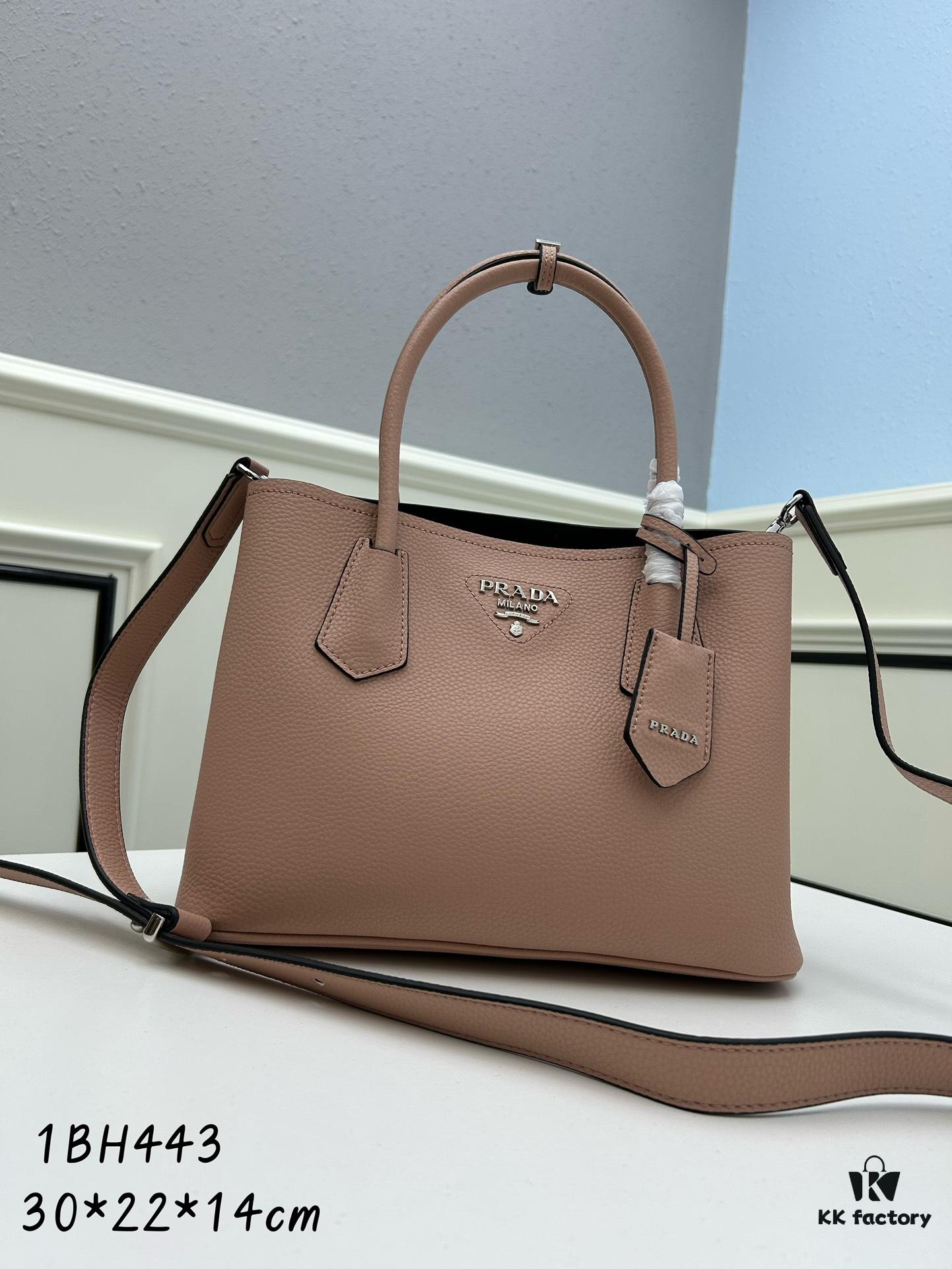 6930be016e68136f4d9aece4 Upgraded Large Size 🌹 Prada PRADA New Arrival (Large Version) Fine Crinkled Leather DoubleBag Tote