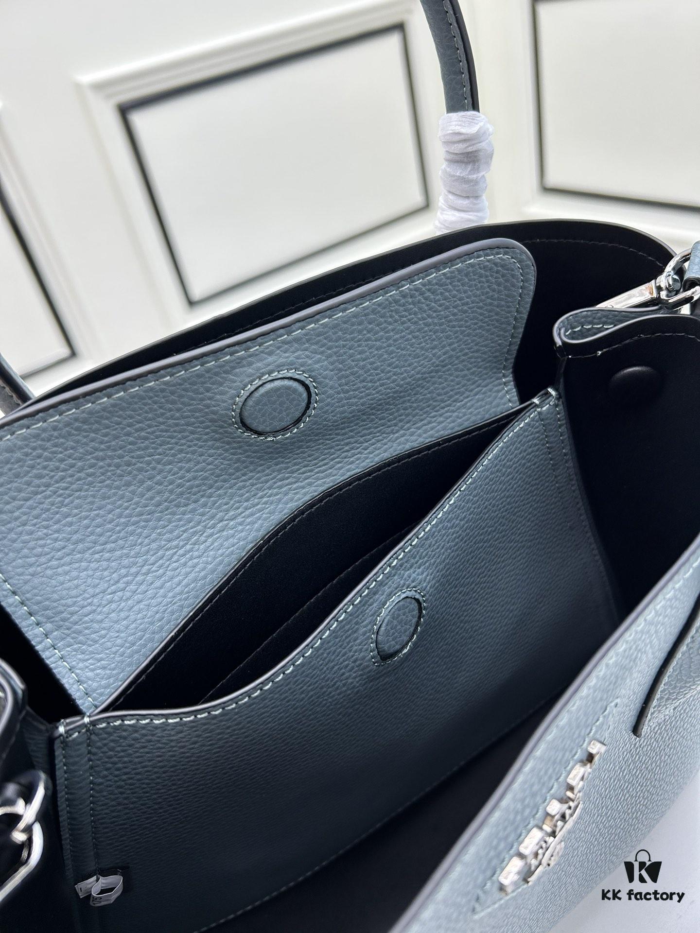 6930be016e68136f4d9aece5 Upgraded Large Size 🌹 PRADA Double Bag Series Shopping Tote, New Arrival (Large Version), Fine Imported Crisply Textured Calfskin Leather