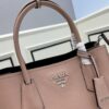 6930be036e68136f4d9aece8 Upgraded Large Size 🌹 Prada PRADA New Arrival (Large Version) Fine Crinkled Leather DoubleBag Tote
