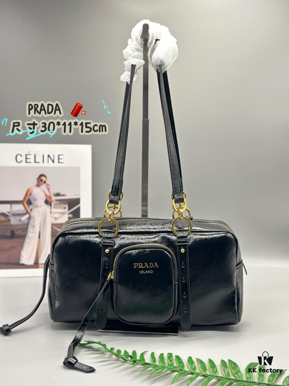 6930be246e68136f4d9aed1f Prada New Dangle Handbag in Oil-Waxed Leather, Top Handle or Shoulder Bag