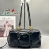 Prada New Dangle Handbag in Oil-Waxed Leather, Top Handle or Shoulder Bag