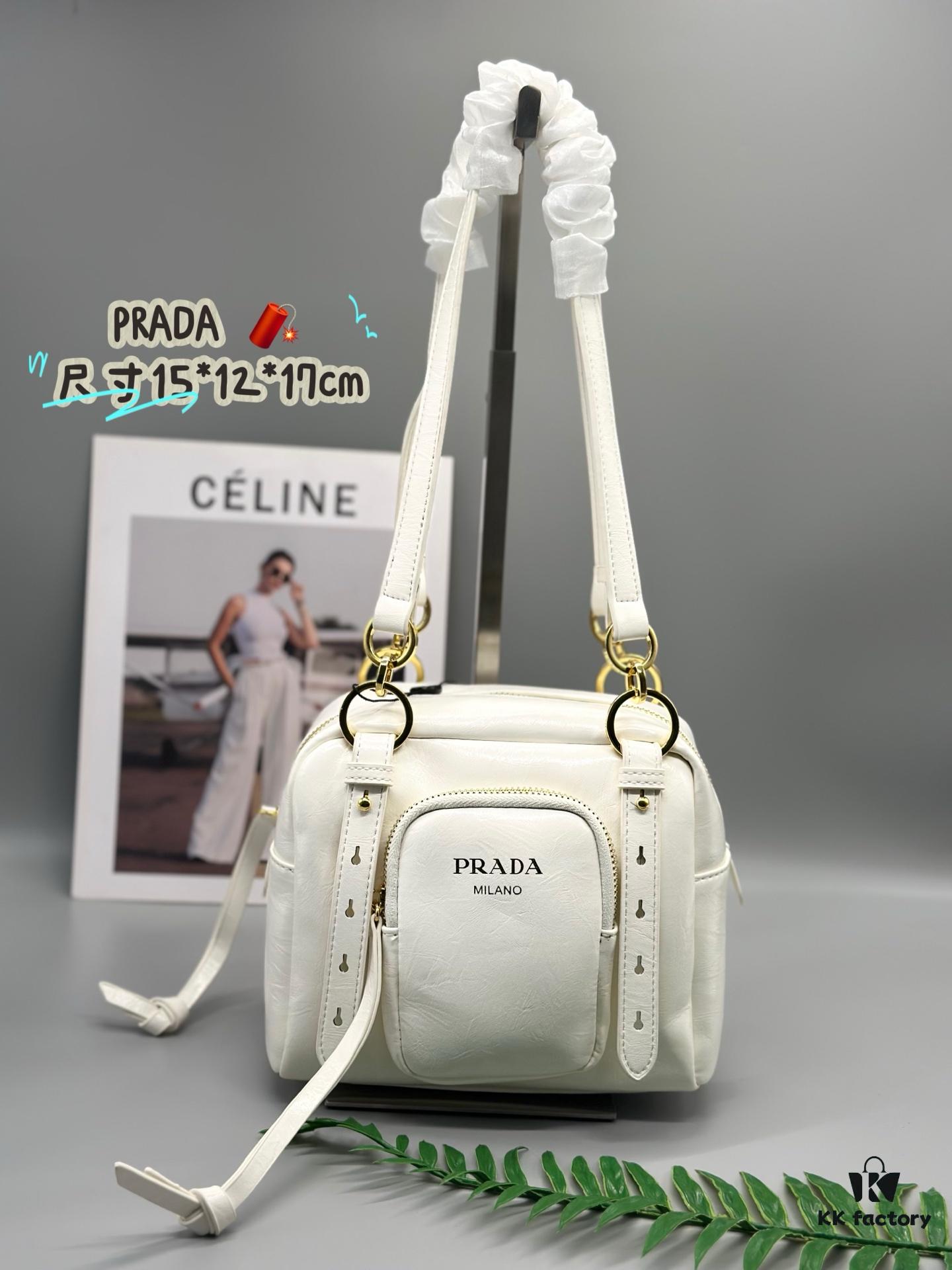 6930be386e68136f4d9aed3d Prada Soft Lux Cube Handbag - New Arrival