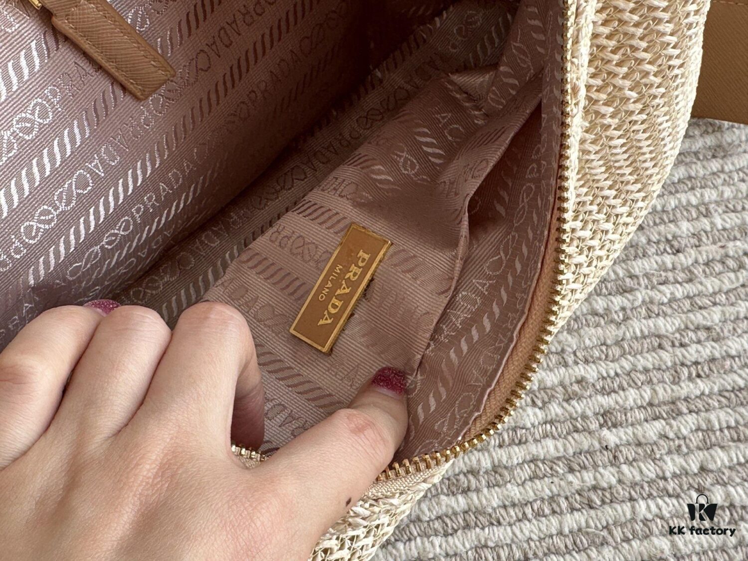 6930be4f6e68136f4d9aed5a Prada Woven Shopping Tote – A Summer Essential for Every Fashion-Loving Girl