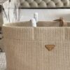 Prada Straw Shopping Bag