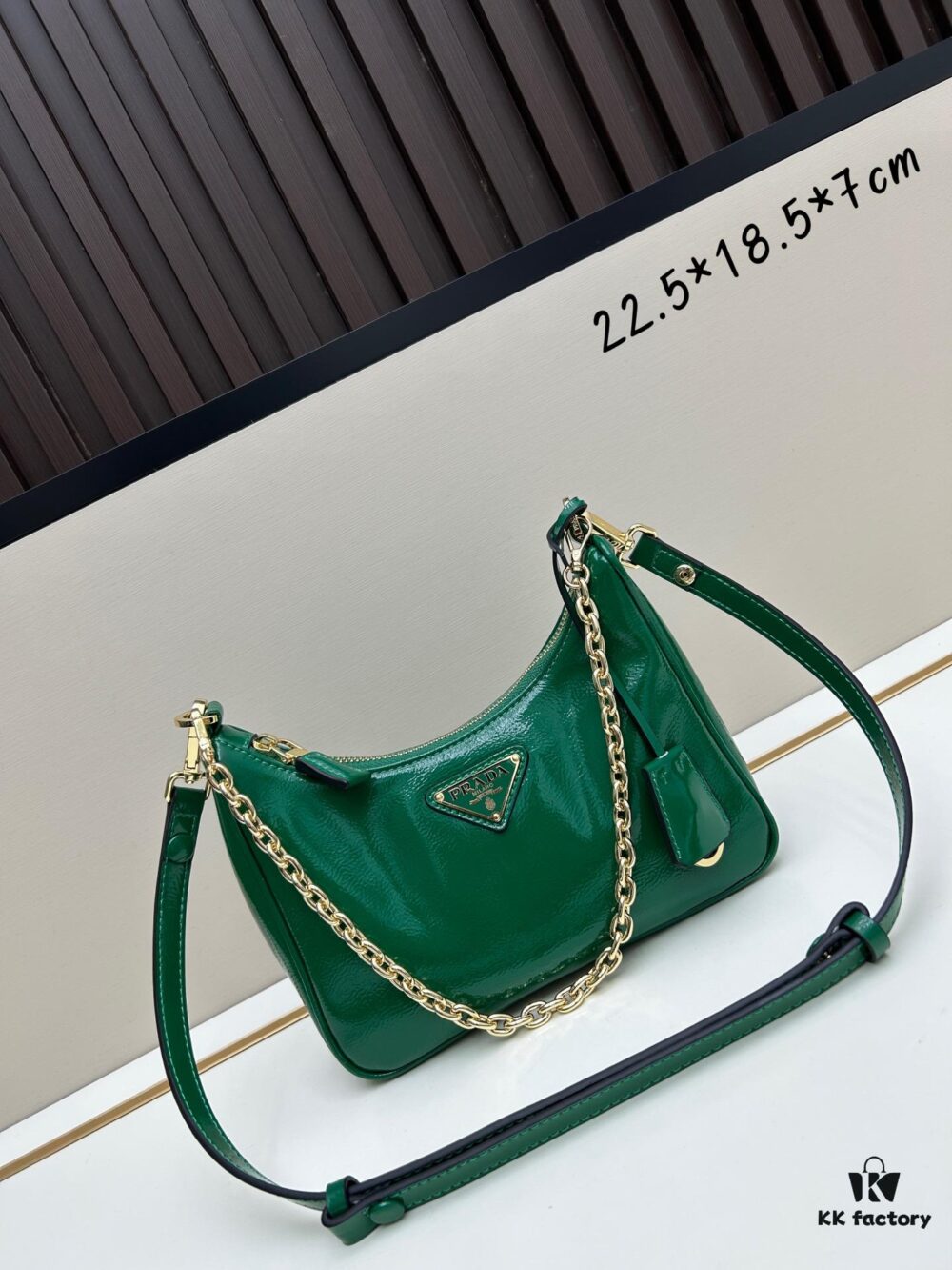6930be596e68136f4d9aed6a PRADA Re-Edition NaplaK Women's Shoulder or Crossbody Bag in Enamel-Finished Calfskin with Box 🎁