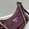 6930be6c6e68136f4d9aed89 PRADA Re-Edition NaplaK Women's Shoulder or Crossbody Bag in Enamel Leather with Box 🎁