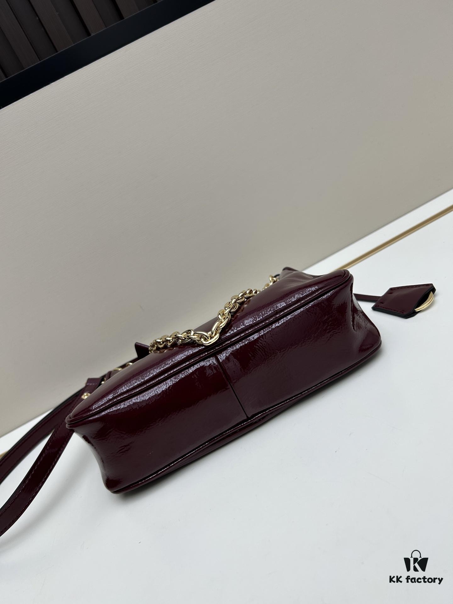 6930be6e6e68136f4d9aed8a PRADA Re-Edition NaplaK Women's Shoulder or Crossbody Bag in Enamel Leather with Box 🎁