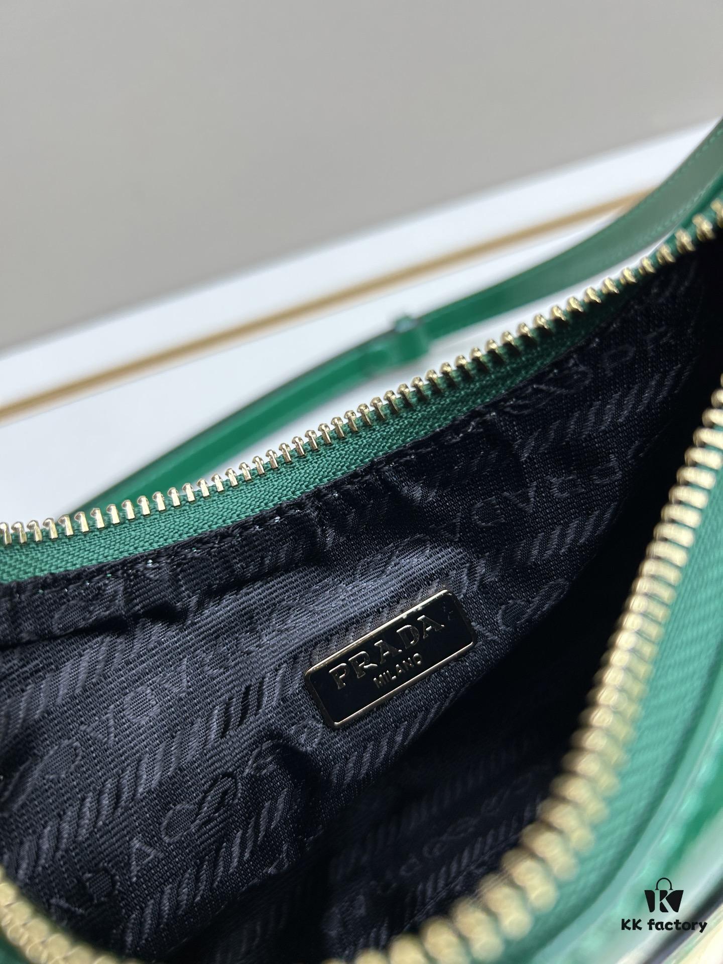 6930be736e68136f4d9aed95 PRADA Re-Edition NaplaK Women's Shoulder or Crossbody Bag in Enamel-Finished Calfskin with Box 🎁