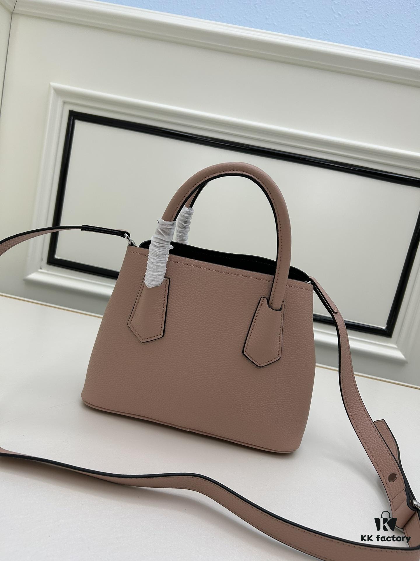 6930be886e68136f4d9aedb6 PRADA New Arrival (Mini Size) – Exquisite Crushed Calf Leather Double Bag Mini Tote