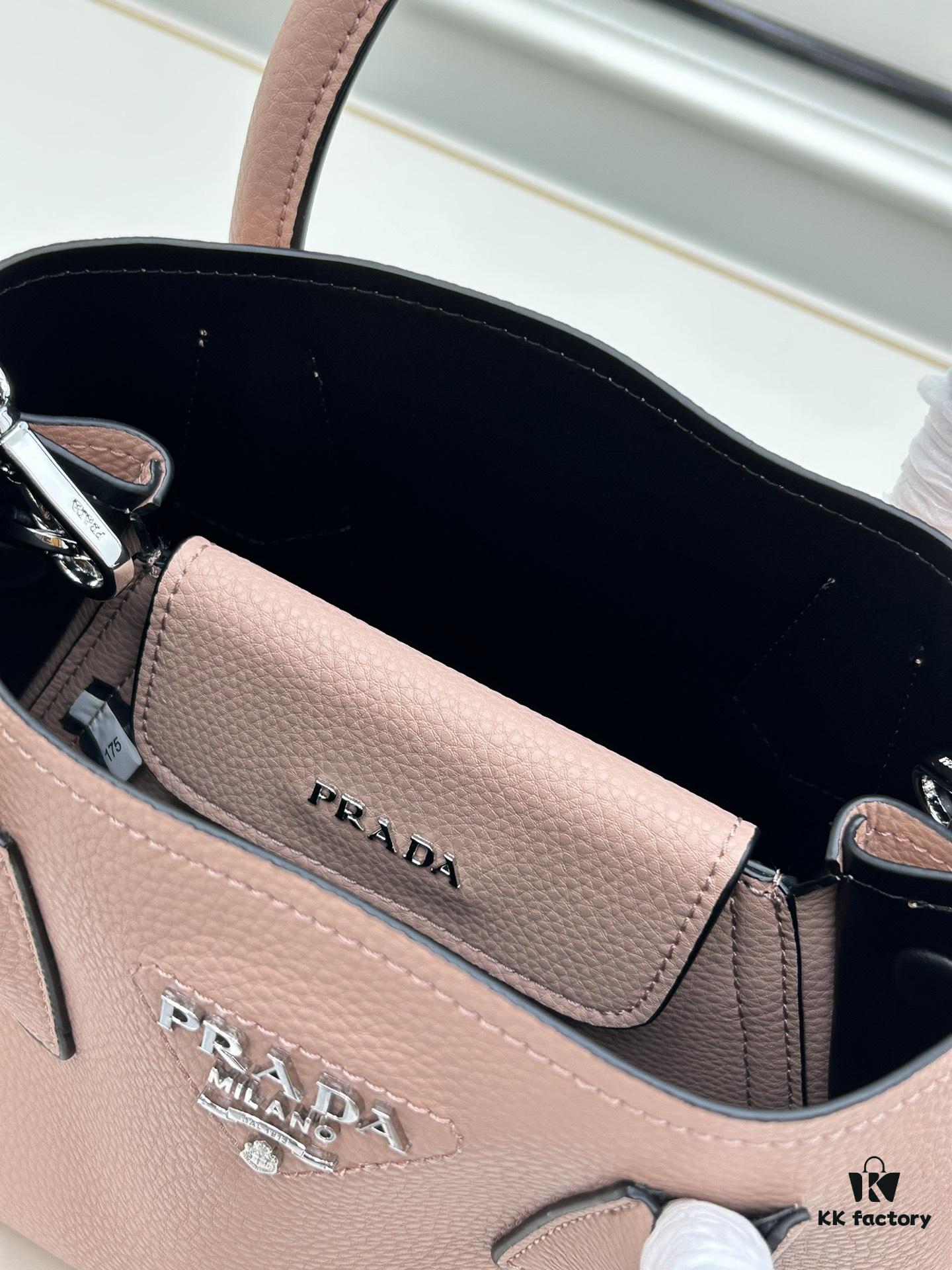 6930be8b6e68136f4d9aedba PRADA New Arrival (Mini Size) – Exquisite Crushed Calf Leather Double Bag Mini Tote