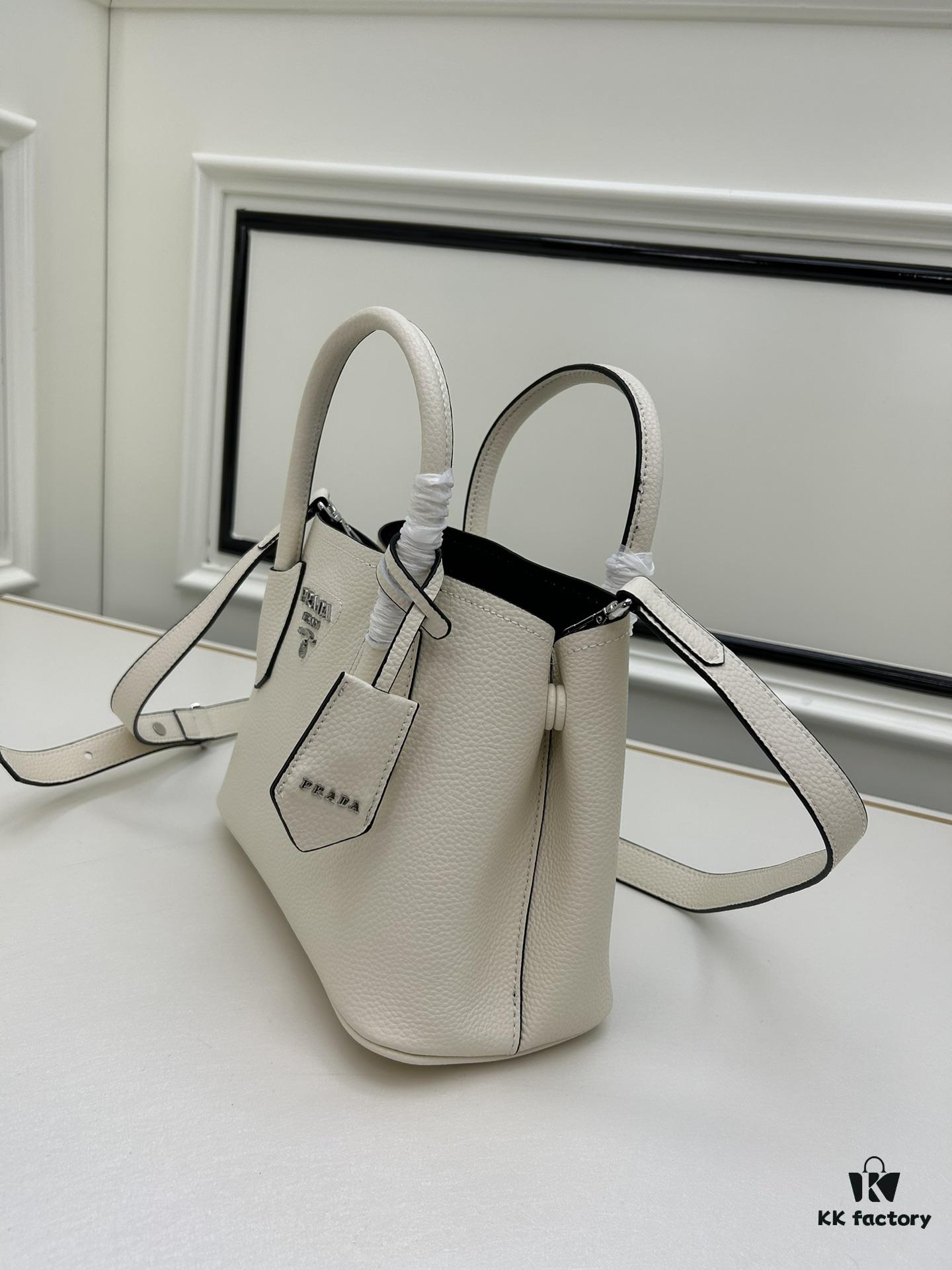 6930be8b6e68136f4d9aedbb PRADA New Arrival Mini Double Bag – Imported Calfskin with Refined Pebbled Texture, Elegant and Compact Design