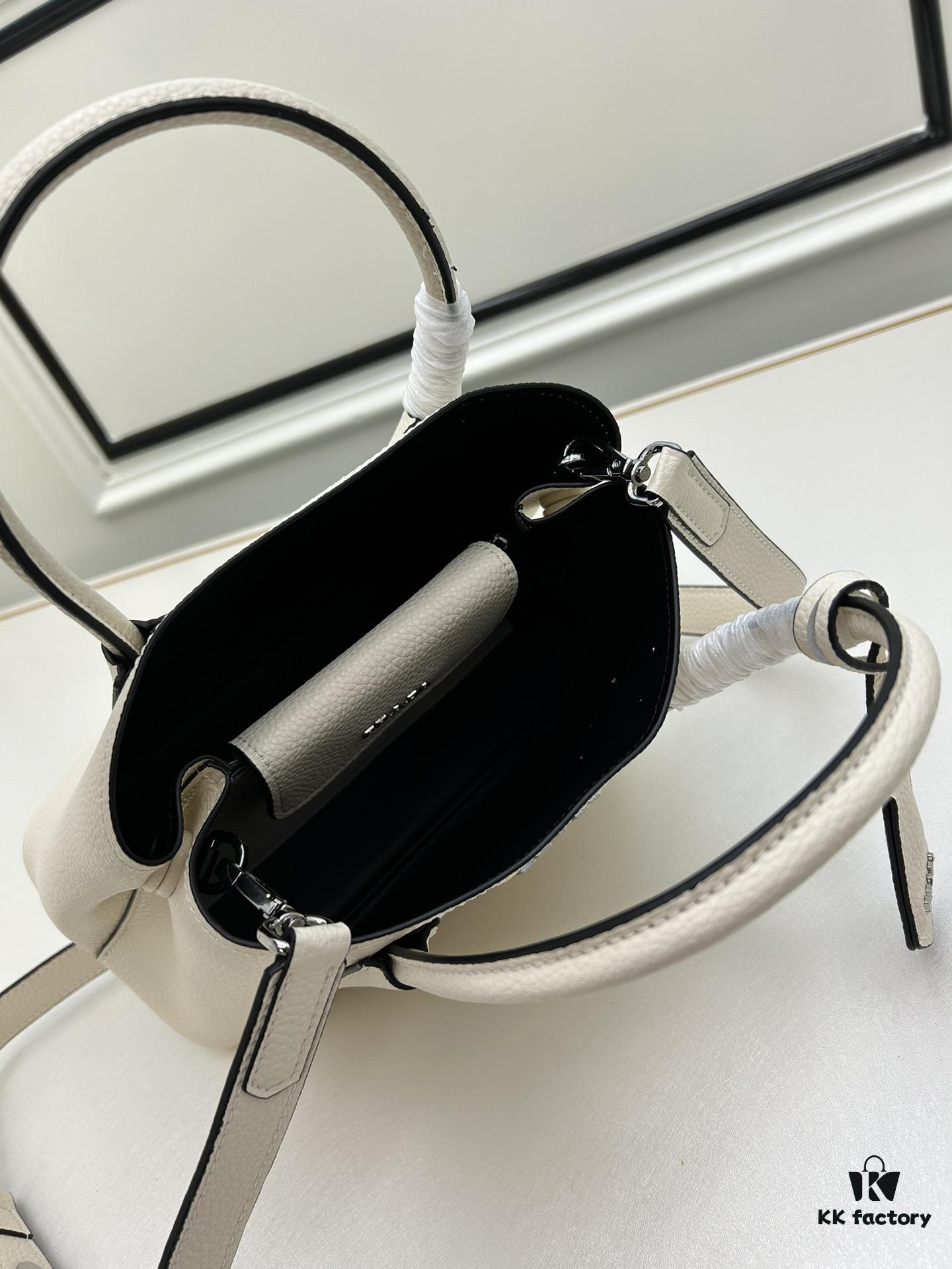 6930be906e68136f4d9aedc3 PRADA New Arrival Mini Double Bag – Imported Calfskin with Refined Pebbled Texture, Elegant and Compact Design